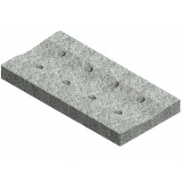 Sumidouro (furos de diâmetro 3 cm)